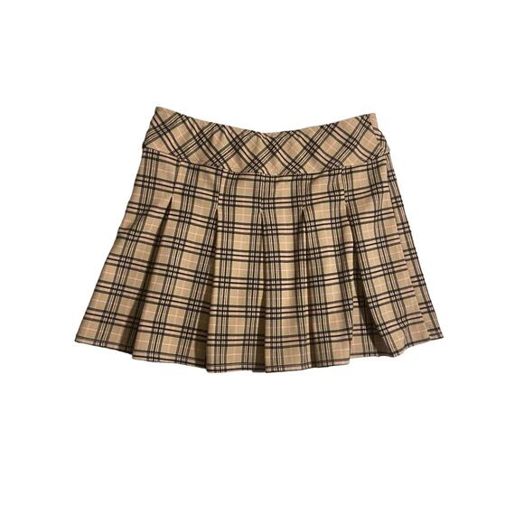 joe b by joe benbasset skirt Size‎ XL Pleated Skater Academia Plaid Check Retro - Picture 3 of 8